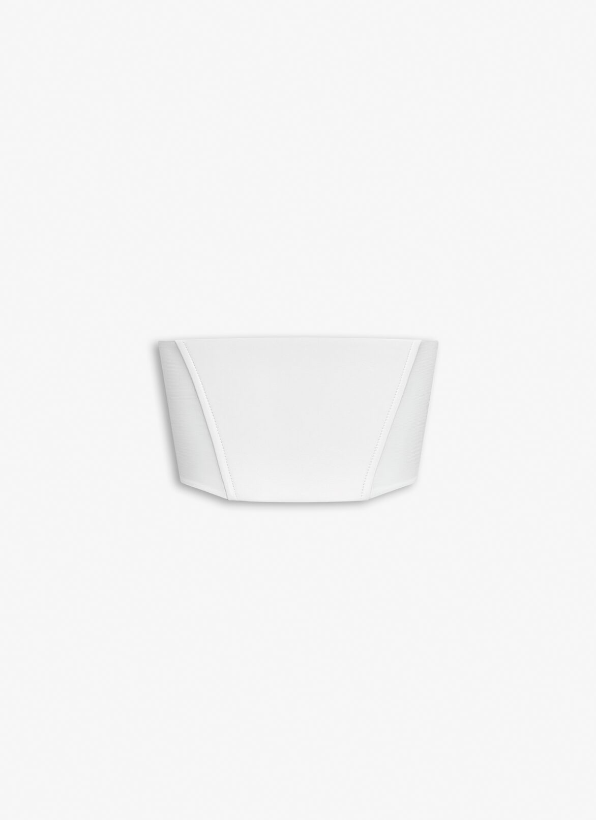 Leather bustier bra ALAÏA WHITE LEATHER BUSTIER BRA